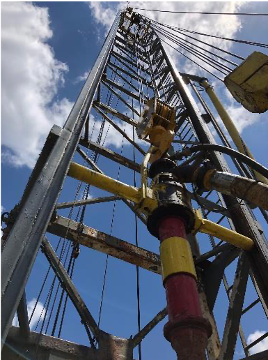 Well drilling equipment for the West Polk Wellfield and Water Supply Facility
